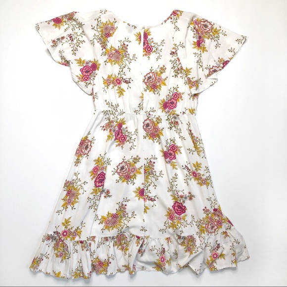 SOLD Torrid 2X White Floral Challis Skater Dress - Picture 6 of 8